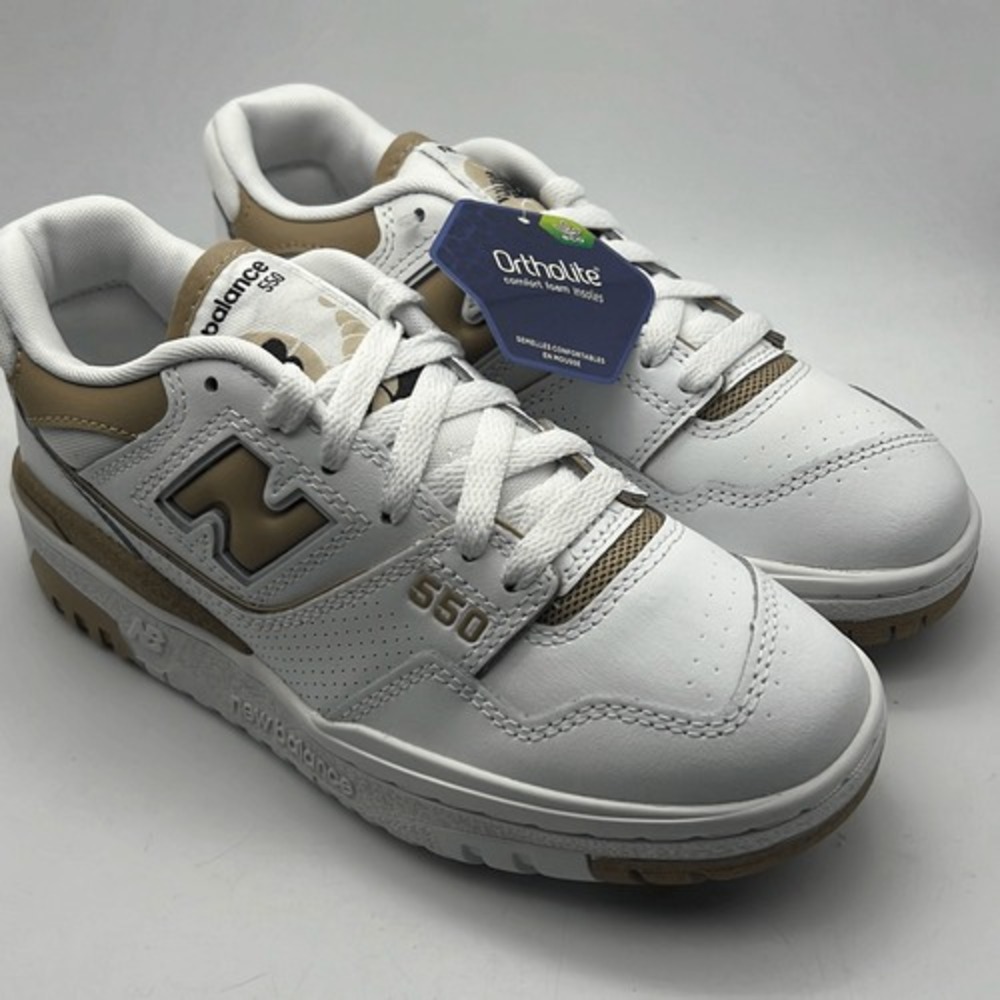 New Balance 550‎ White/Beige casual sneaker shoe BBW550BT New with box Women 5.5